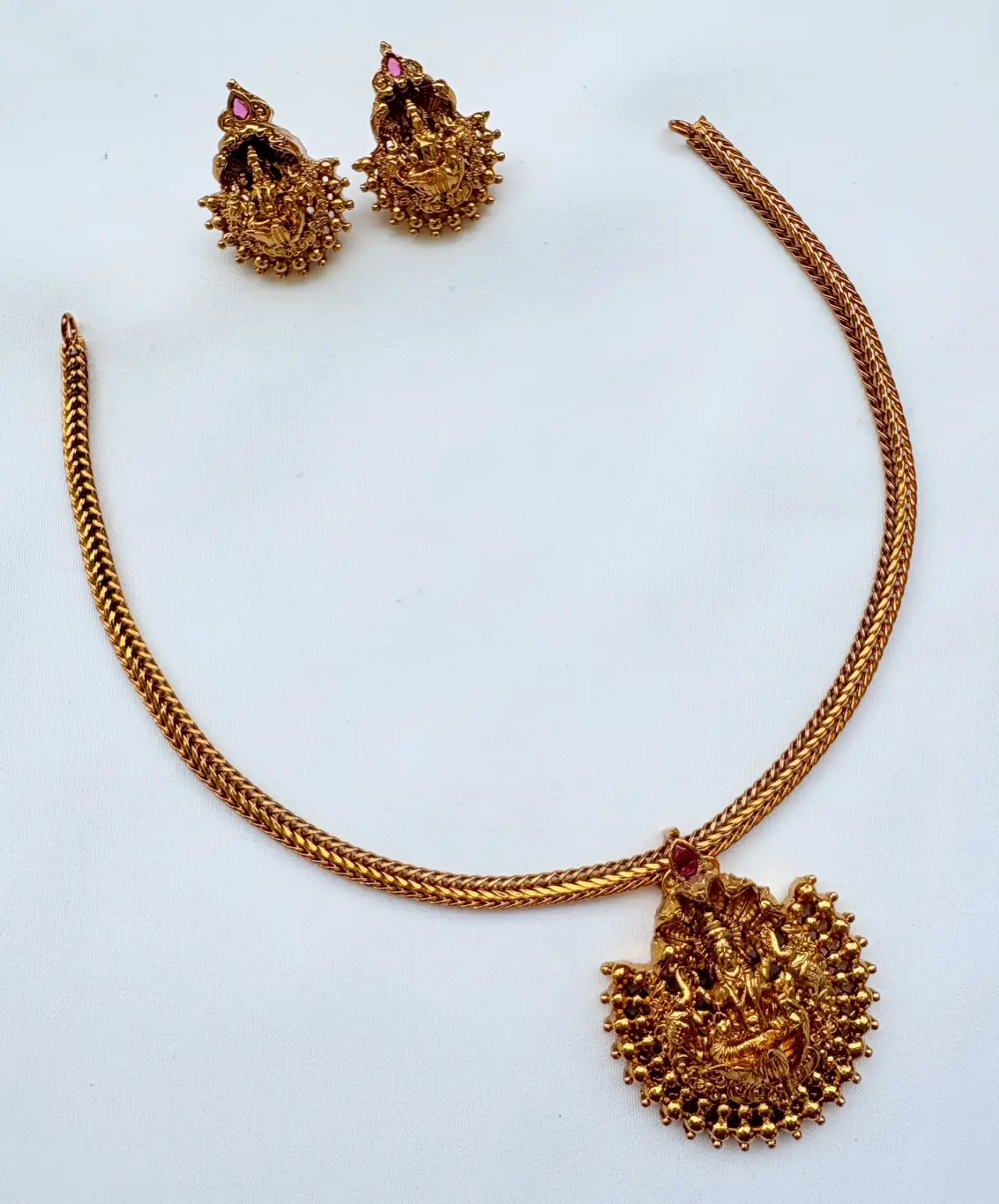 Antique Polish Lakshmi Choker - NTZ157